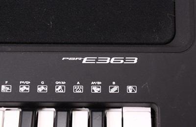 Lot 672 - A Yamaha PSR-E 363 digital keyboard with...