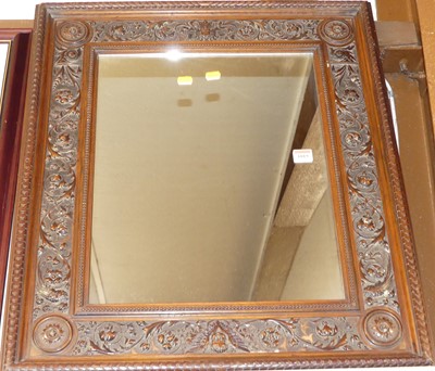Lot 1157 - A circa 1900 Italianate carved walnut framed...