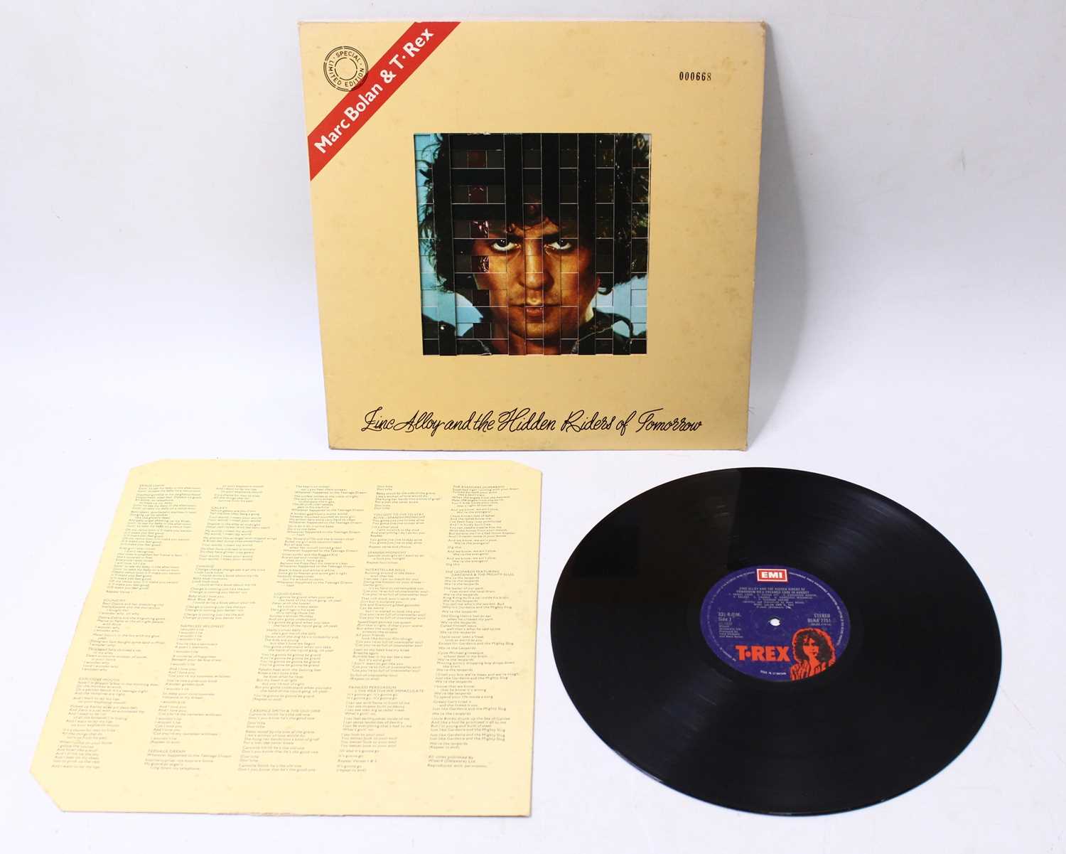 Lot 598 - Marc Bolan and T-Rex 12" LP Zinc Alloy and the...