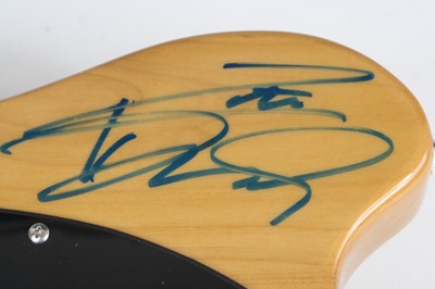 Lot 639 - A telecaster type guitar in butterscotch...