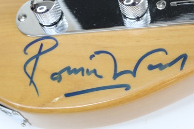 Lot 639 - A telecaster type guitar in butterscotch...