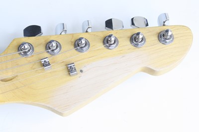 Lot 639 - A telecaster type guitar in butterscotch...