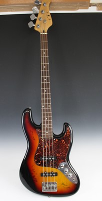 Lot 637 - A Brunswick Jazz Bass electric guitar, in...