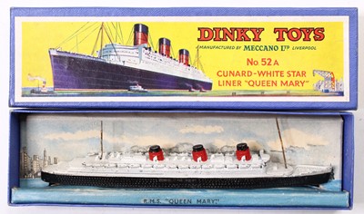 Lot 1186 - Dinky Toys, No.52A Cunard White Star Liner...