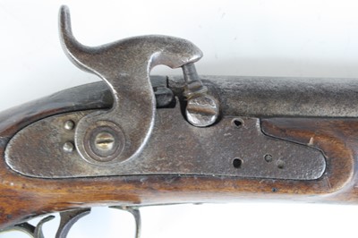 Lot 526 - A 19th century percussion (flintlock...