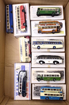 Lot 1743 - 10 kit built 1:76 scale white metal and resin...