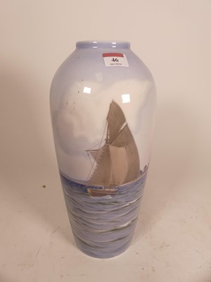 Lot 46 - A Bing & Grøndahl porcelain vase, decorated...