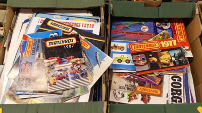 Lot 1608 - Two boxes of various Matchbox/Corgi collectors'...