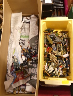 Lot 1614 - A small collection of resin/lead and hollow...