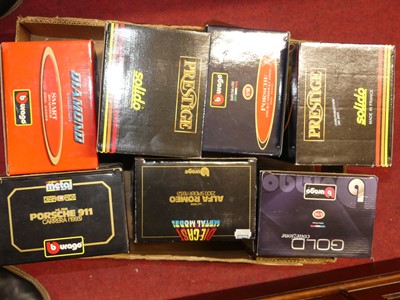 Lot 1630 - A quantity of 1/18 scale boxed mostly Burago...