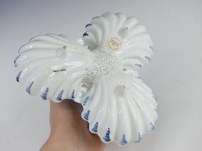 Lot 2054 - A Bow blue and white porcelain sweetmeat dish,...