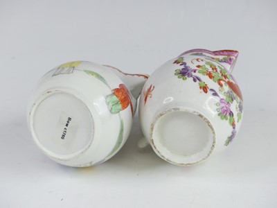 Lot 2068 - A Lowestoft porcelain sparrow beak jug, circa...