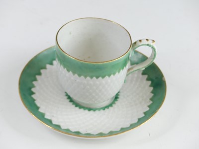 Lot 2051 - A Bow porcelain coffee can and saucer, circa...