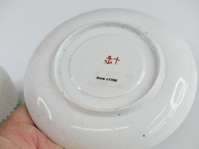 Lot 2051 - A Bow porcelain coffee can and saucer, circa...