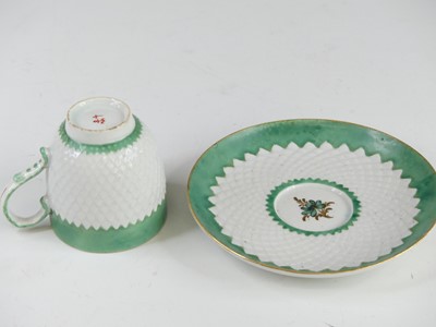 Lot 2051 - A Bow porcelain coffee can and saucer, circa...