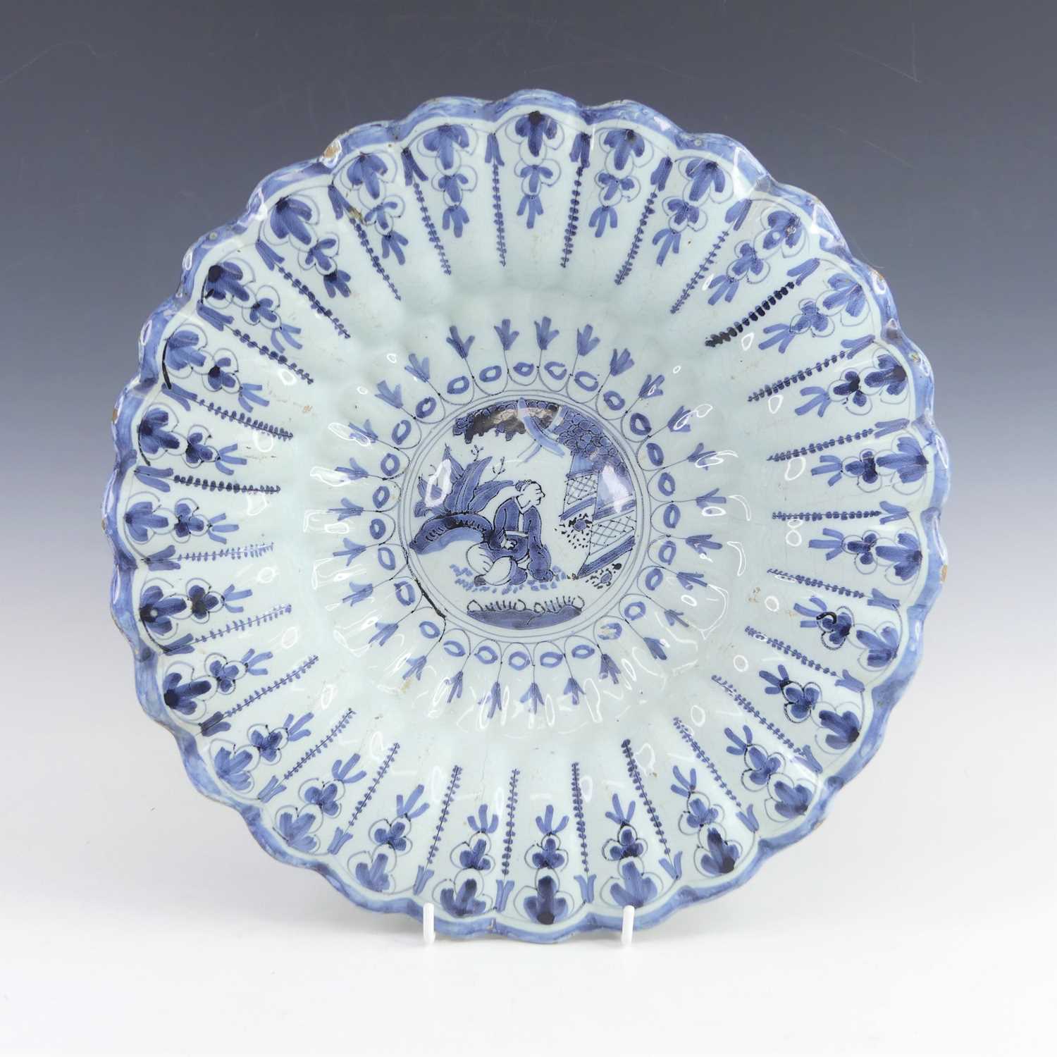 Lot 2040 - A Delft blue and white tin-glazed earthenware...