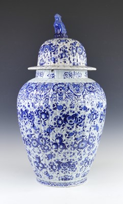 Lot 2044 - A large Delft blue and white tin-glazed...