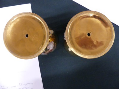 Lot 2095 - A pair of Berlin KPM porcelain goblets, 19th...