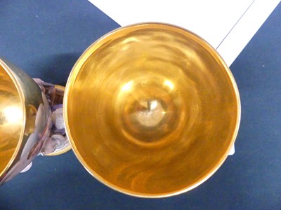Lot 2095 - A pair of Berlin KPM porcelain goblets, 19th...