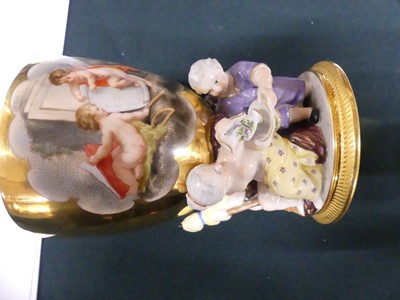 Lot 2095 - A pair of Berlin KPM porcelain goblets, 19th...