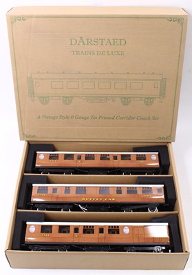 Lot 218 - Set of three Darstaed bogie coaches, LNER...