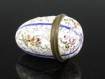Lot 2363 - A South Staffordshire enamel nutmeg grater,...