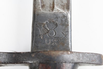 Lot 544 - A 1913 pattern Remington bayonet, the 43cm...