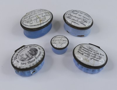 Lot 2385 - A South Staffordshire enamel patch box, late...