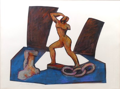 Lot 193 - Ivor Abrahams RA (1935-2015) - Siren Standing,...