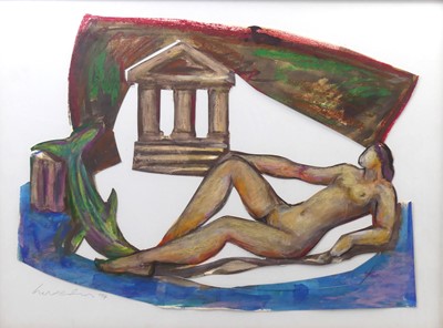 Lot 194 - Ivor Abrahams RA (1935-2015) - Siren Reclining,...