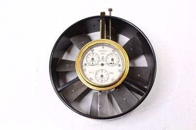 Lot 12 - Antique Cased Anemometer by Short & Mason...