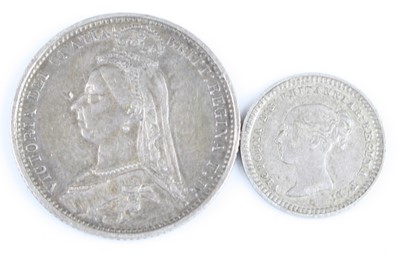 Lot 3037 - England, 1690 sixpence, obv: William III first...