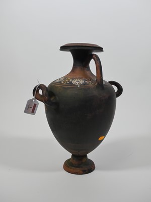 Lot 1 - A neo-classical style terracotta vase,...