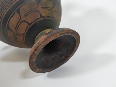 Lot 1 - A neo-classical style terracotta vase,...