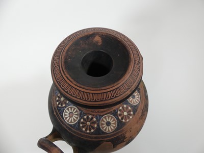 Lot 1 - A neo-classical style terracotta vase,...