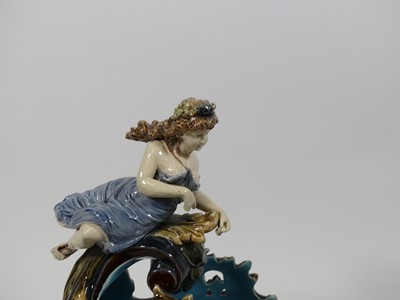 Lot 14 - A Richard Krause majolica group, 19th century,...