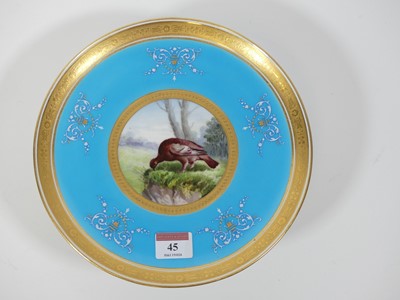 Lot 45 - A Minton porcelain comport, hand-painted with...