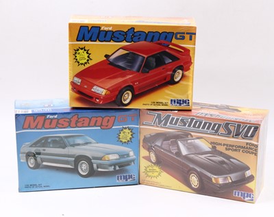 Lot 734 - M.P.C/ERTL 1.25 scale Ford Mustang kits, 6310...