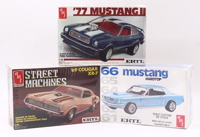 Lot 1587 - AMT/ERTL 1.25 scale Ford Hardtop kits, 6565...