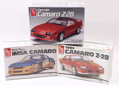 Lot 736 - AMT/ERTL 1.25 Chevy Camaro kits, 6561 1983...