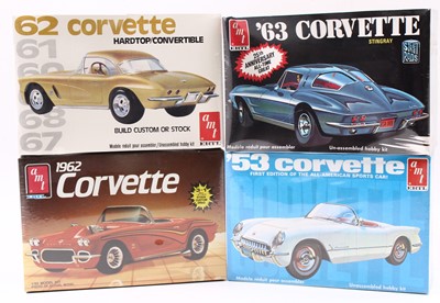 Lot 1591 - AMT/ERTL 1.25 scale Corvette kits, 6552 1953...
