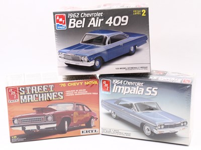 Lot 1609 - AMT/ERTL 1.25 scale Chevy Hardtop kits, 8716...