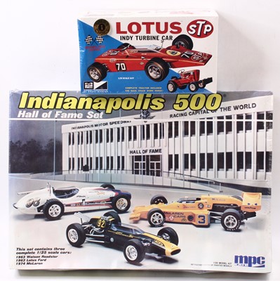 Lot 745 - M.P.C/ERTL 1.25 scale Indy 500 kits, 6246...
