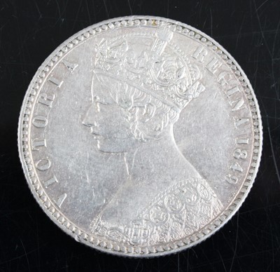 Lot 3426 - Great Britain, 1849 florin, Victoria Godless...