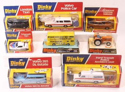 Lot 1280 - Dinky Toys group of 8 Later Release diecast...