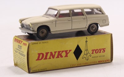 Lot 1087 - French Dinky 525 Peugeot 404 Estate, cream...