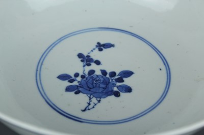 Lot 3 - A Chinese blue and white “magpie and prunus”...