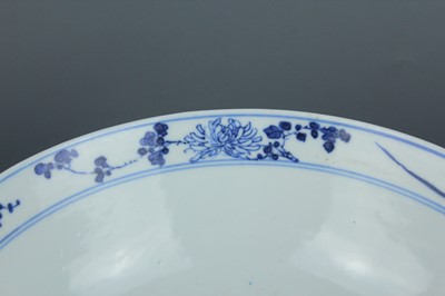 Lot 3 - A Chinese blue and white “magpie and prunus”...