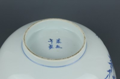 Lot 3 - A Chinese blue and white “magpie and prunus”...