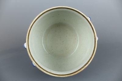 Lot 209 - A Chinese blue and white ”scrolling lotus“ jar...
